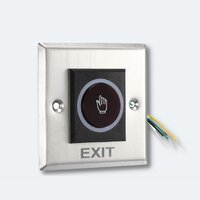 No Touch Exit Switch - Stainless Steel, Black Or Silver | No-touch Operation, High Quality, Easy Installation, Safety Designed, Warranty Included