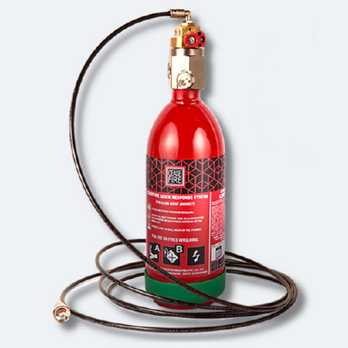 Tube Fire Suppression System - Color: Red