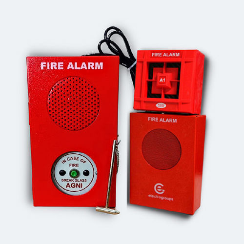 Break Glass Fire Alarm - Color: Red