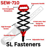 SEW-710 Lazy Tong Type Hand Riveter