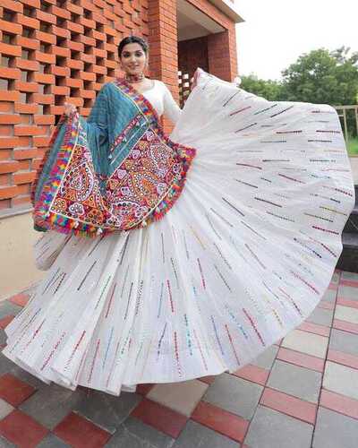 LEHENGA CHOLI WITH REAL MIRROR WORK