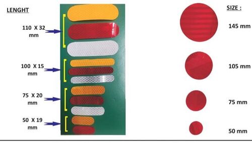 प्रतिबिंबित स्टिकर्स के विभिन्न ग्रेड