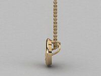 Elegant 18Kt Gold Pendant with Lab Grown Diamond | SK Diam Exclusive