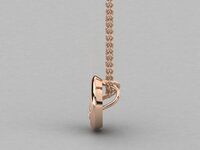 Elegant 18Kt Gold Pendant with Lab Grown Diamond | SK Diam Exclusive