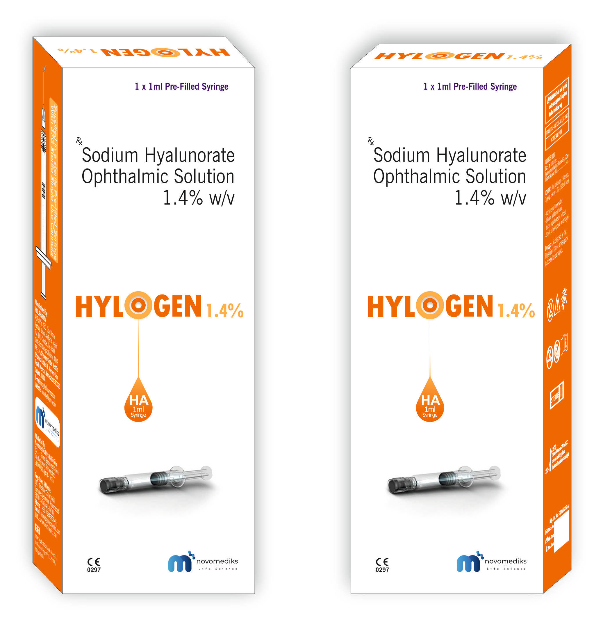 Hylogen 1.0% w/v  - Sodium Hyaluronate 1ml PFS