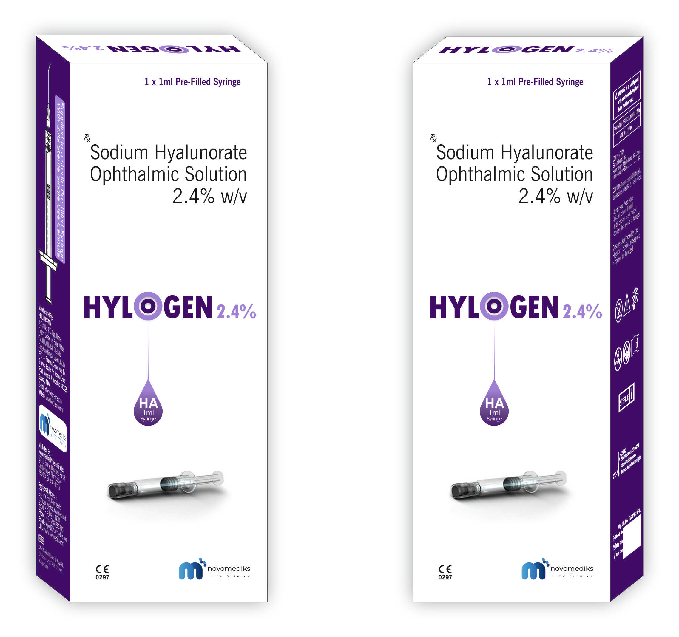 Hylogen 1.0% w/v  - Sodium Hyaluronate 1ml PFS