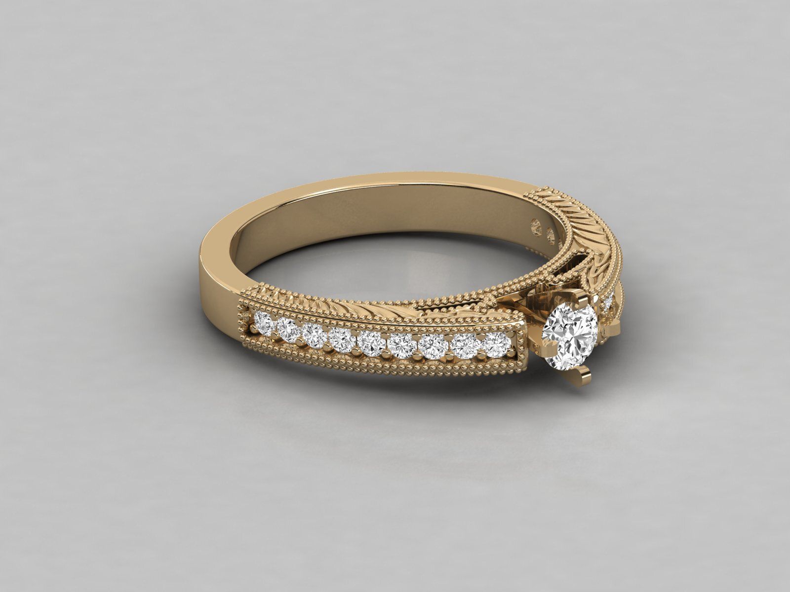 Exquisite Round Diamond Ring |3.55 gms| Lab-Grown Diamonds by SK Diam