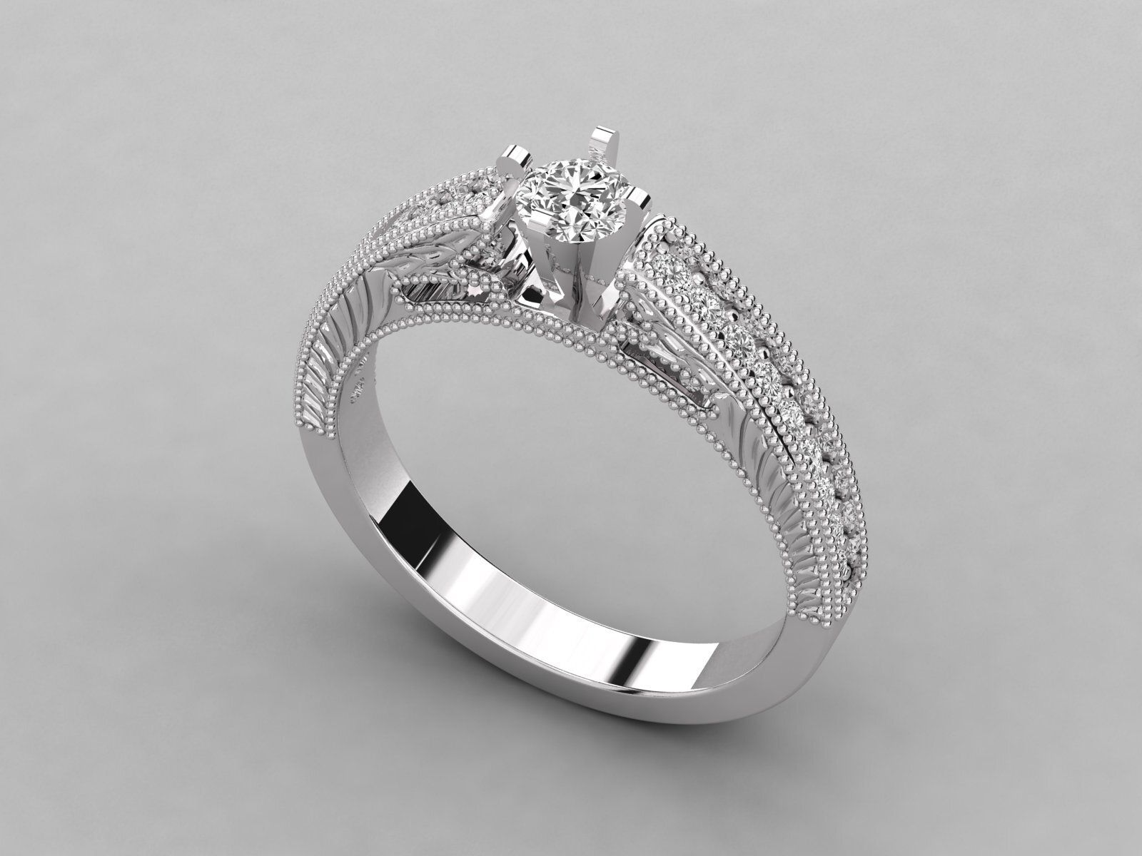 Exquisite Round Diamond Ring |3.55 gms| Lab-Grown Diamonds by SK Diam