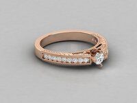 Exquisite Round Diamond Ring |3.55 gms| Lab-Grown Diamonds by SK Diam