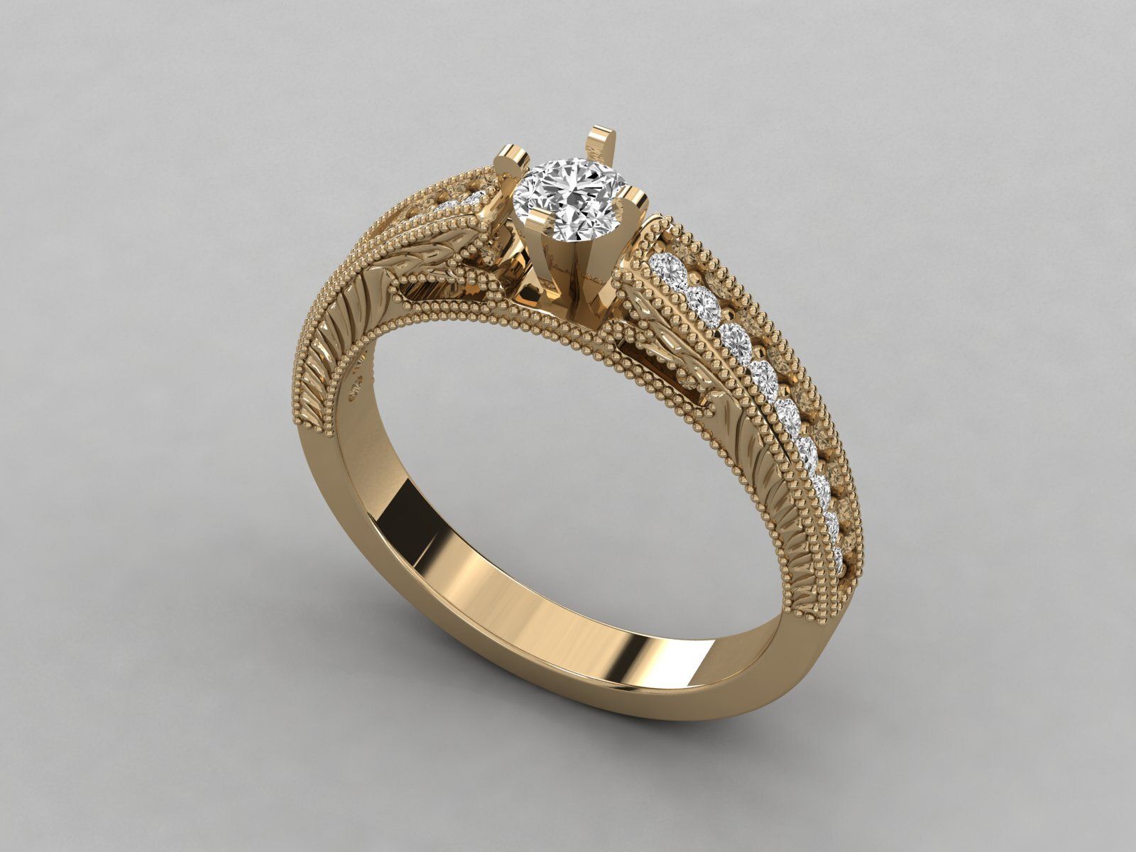 Exquisite Round Diamond Ring |3.55 gms| Lab-Grown Diamonds by SK Diam