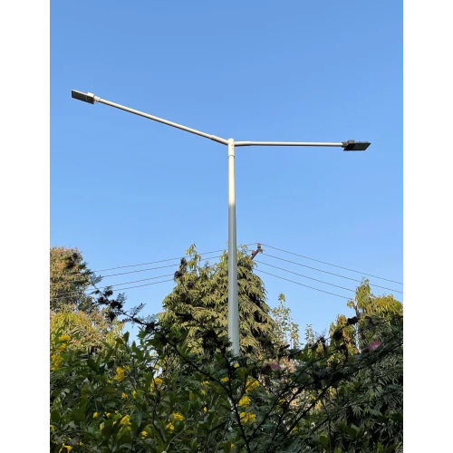 Dual Arm Frp Lighting Poles - Color: Silver