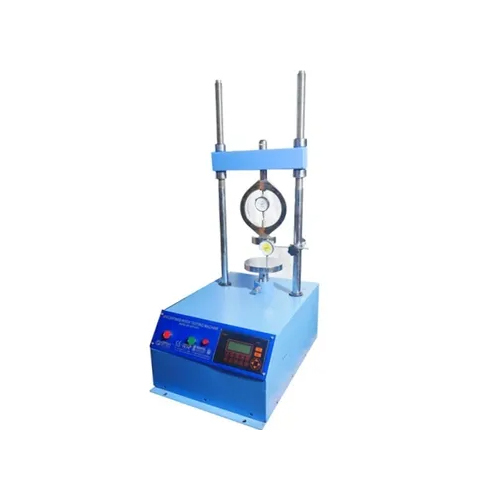 Spring Type Unconfined Compression Tester - Mild Steel, Blue Color | Electric Power Supply, Industrial Laboratory Usage