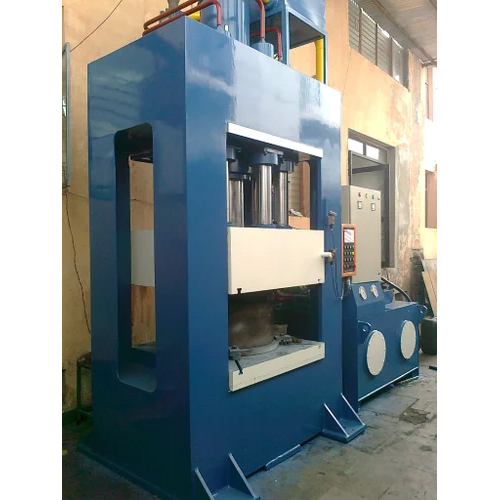 Mild Steel Hydraulic Deep Draw Press - Color: Blue