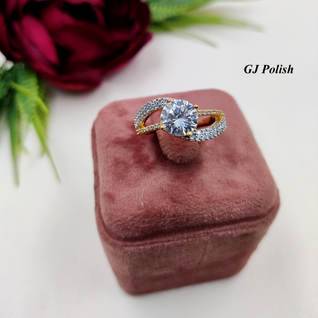 Elegant Designer American Diamond Ring