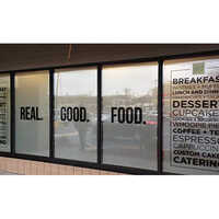 One Way Vision - Vinyl, Customizable Size, Black Color, 100 Microns Thickness | Pressure Sensitive Adhesive, Ideal For Window Advertising And Privacy Film