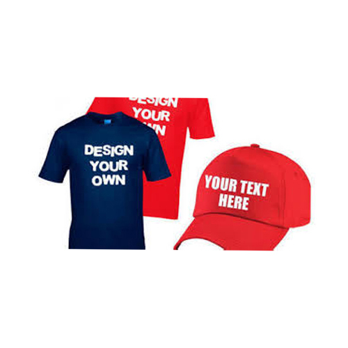 प्रिंटेड टी-शर्ट और कैप