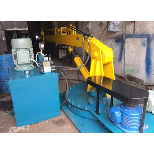 Hydraulic Scrap Induction Furnace Pusher Machine - Color: Blue