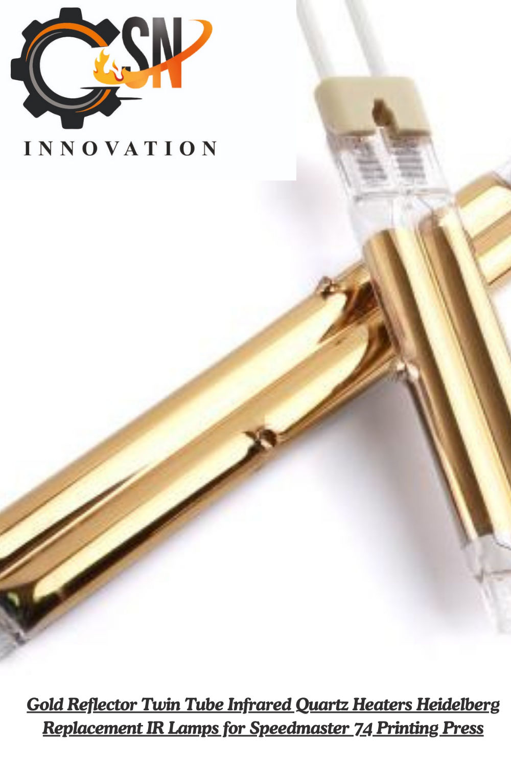 Twin Tube Gold Coated Short Wave  Infrared Emmitters