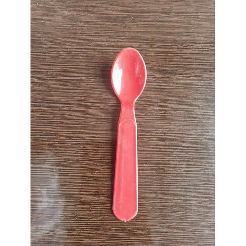 Red Plastic Spoon