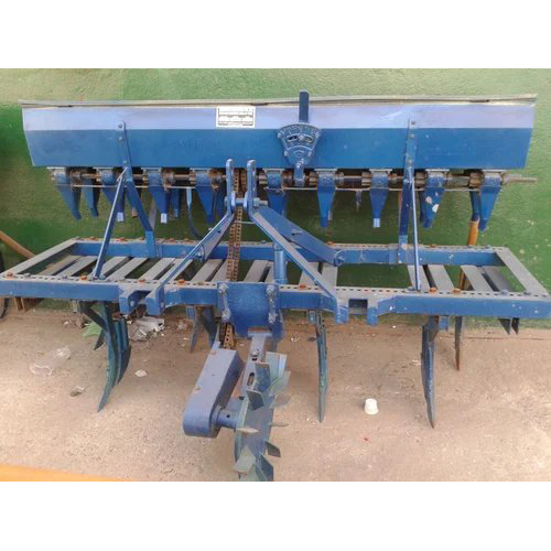 Agricultural Seed Drill - Color: Blue