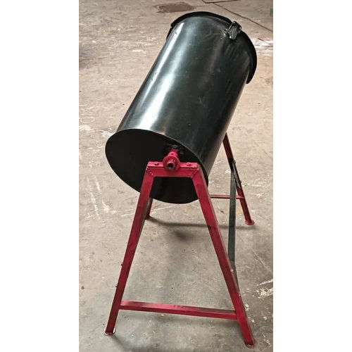 Seed Treating Drum - Color: Black & Red