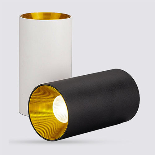 Cylinder Led Cob Light - Color: White And Black