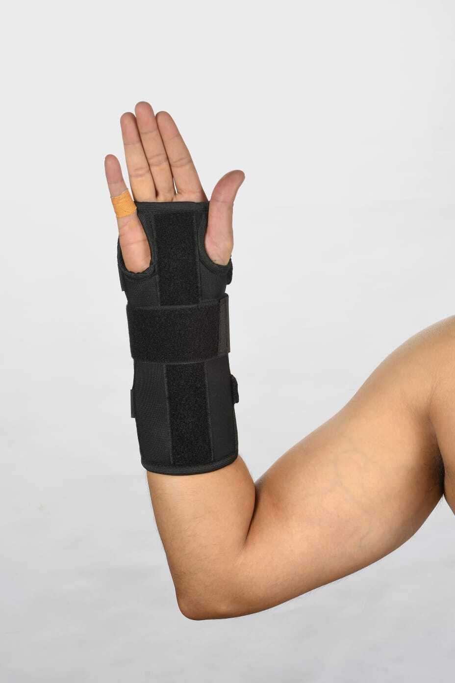Pro Healthcare Adjustable Wrist And Forearm Splint For Pain Relief Carpal Tunnel Brace - Neoprene & Metal, Medium Size M | Portable, Suitable For Gym Use, Manual Power Source
