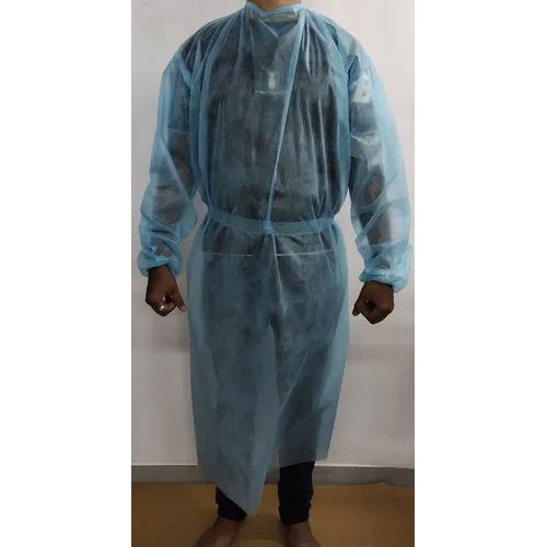 Disposable Isolation Gown - Color: Blue