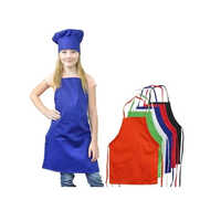 Cotton Chef Apron - 100% Cotton, 30 Inches Length, Multicolor Design | Unisex, Comfortable, Breathable, Timeless Plain Look