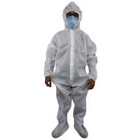 Disposable Hazmat Suit - High-quality Protection Set | Large Size, Unisex Design, Full Sleeves, White Color