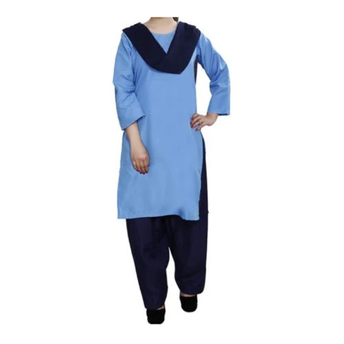 Salwar Suit Uniform - Collar Type: O-Neck