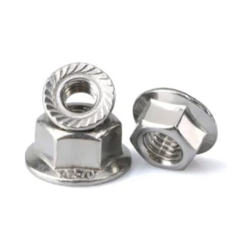 Ms Flanges Hex Nuts - Color: Silver