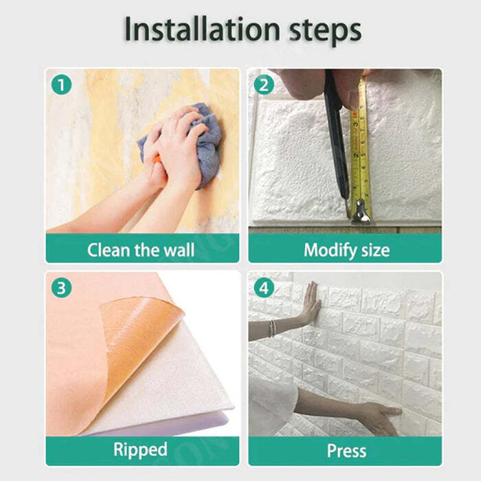 3D Adhesive wallpaper