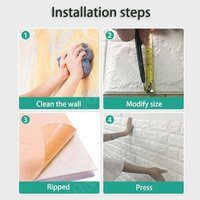 3D Adhesive wallpaper
