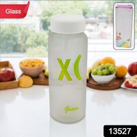 Glass water bottle