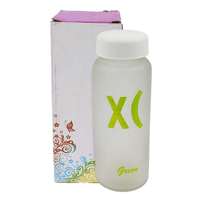 Glass water bottle