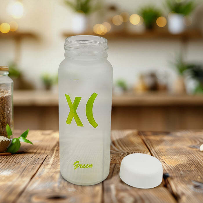 Glass water bottle