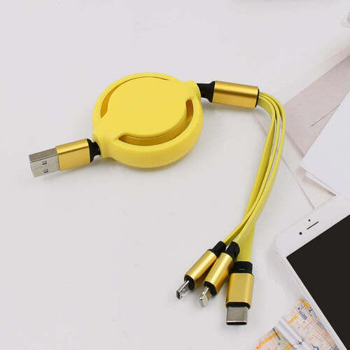 3 in 1 Retractable Charger Charging Cable