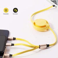 3 in 1 Retractable Charger Charging Cable