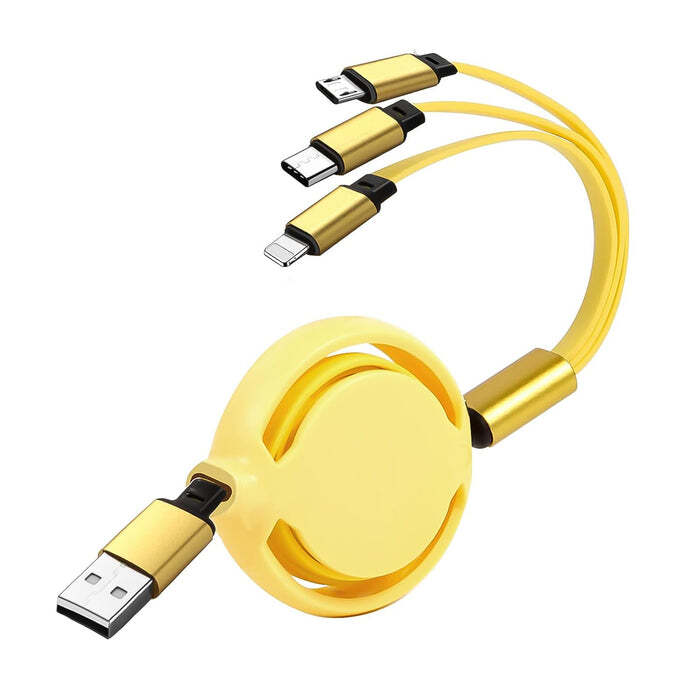 3 in 1 Retractable Charger Charging Cable