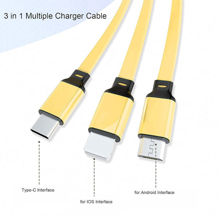 3 in 1 Retractable Charger Charging Cable