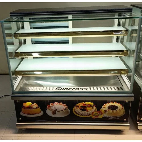 Korean Cookies Display Counter - Color: Silver