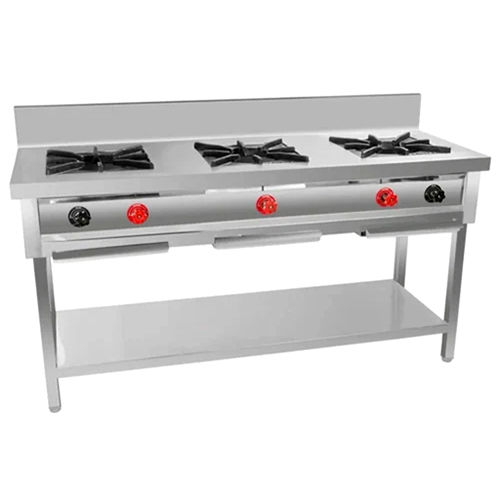 Three Burner Range - Material: Metal