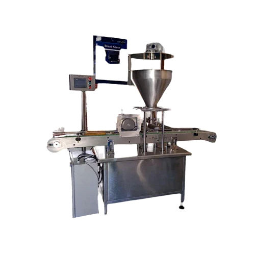 Automatic Doughnut Cream Slicing And Filling Machine - Color: Silver