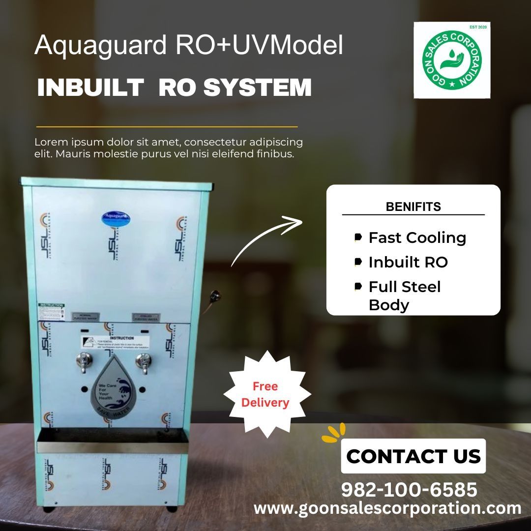 Aqugauard Pure Chill 80 Ssro+Uv Water Purifier - Material: Steel