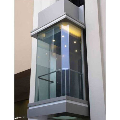 Building Passenger Glass Elevator - Material: Stainless Steel