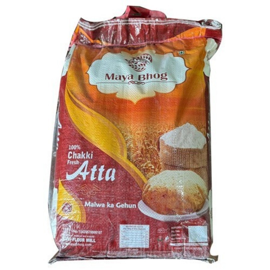 100% Chakki Fresh Atta - Color: Creamy White / Light Brown