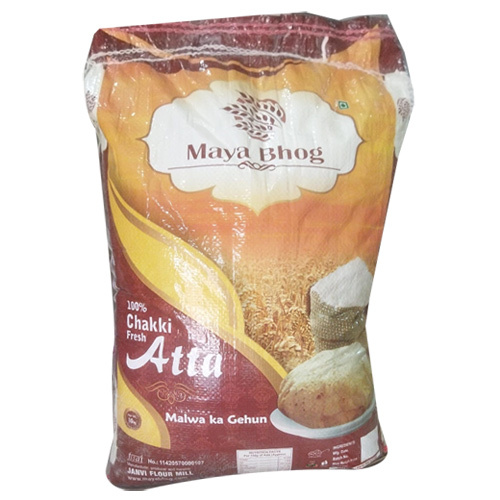 10 KG Maya Bhog Atta - Food Grade Wheat Flour, Stone Ground for Soft Rotis & Parathas, No Additives, Convenient Packet