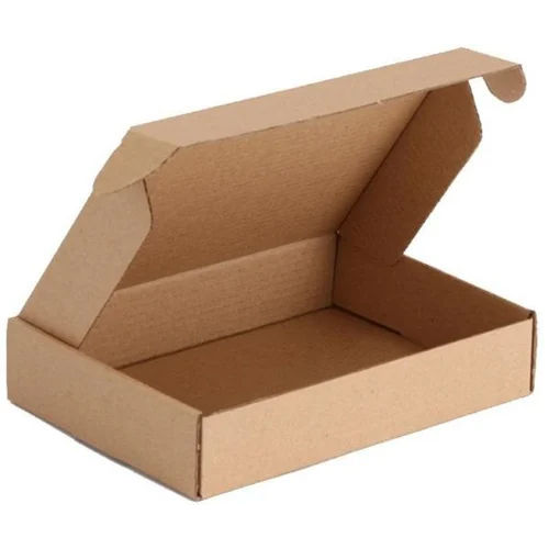 Brown Corrugated Packaging Box - Finishing: Glossy Lamination