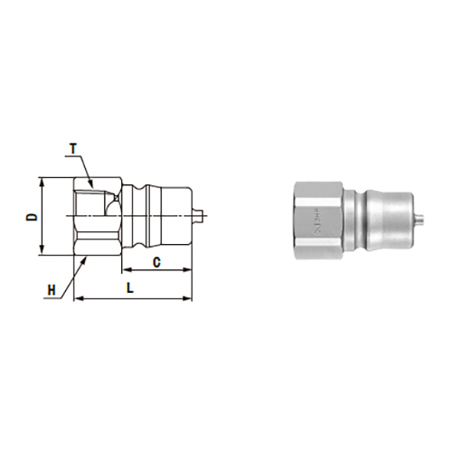 Nitto Kohki Hp Type Coupling ( Female Tapered Thread ) - Application: Industrial